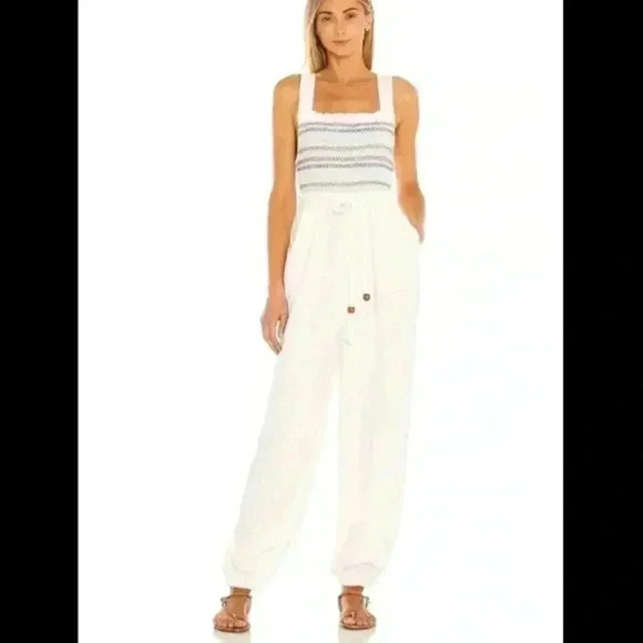 Free People Sienna Smocked Jumpsuit - Picture 3 of 8